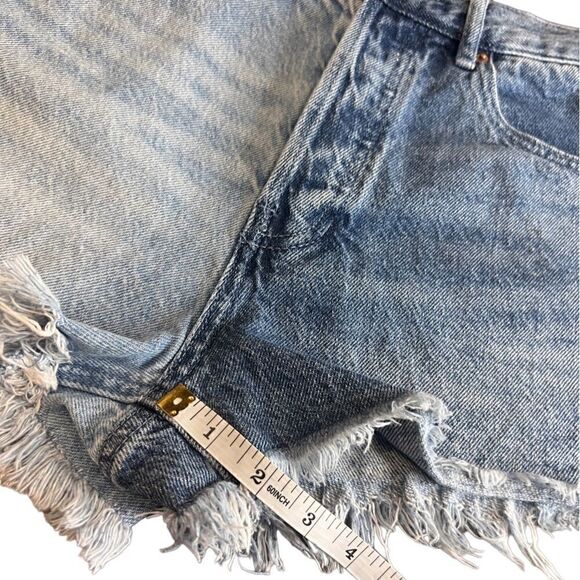 PacSun vintage high rise two tone denim jean shorts size 26 - Picture 14 of 14